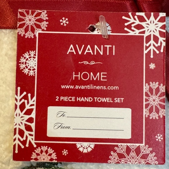 NWT 2 Pc. Hand Towels Set “Love Joy Peace” with Cat Playing with Ornament - Picture 4 of 4
